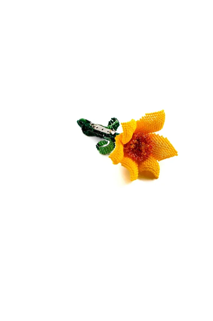 Yellow Dolly Brooch Pin